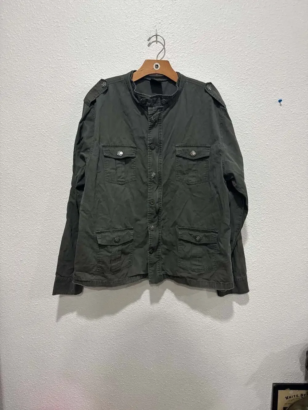 Blac Label 1968 Embroidered Military Field Jacket Grey
